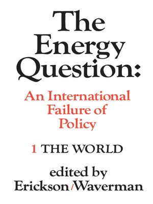 cover image of The Energy Question Volume One